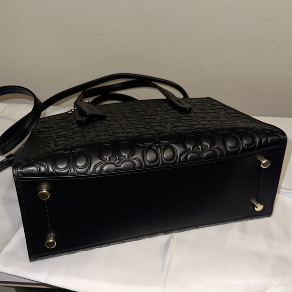 Coach Charlie Carryall in Signature Black Leather NWT - Picture 11 of 11